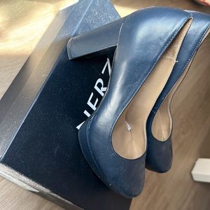 Naturalizer Navy platform heels